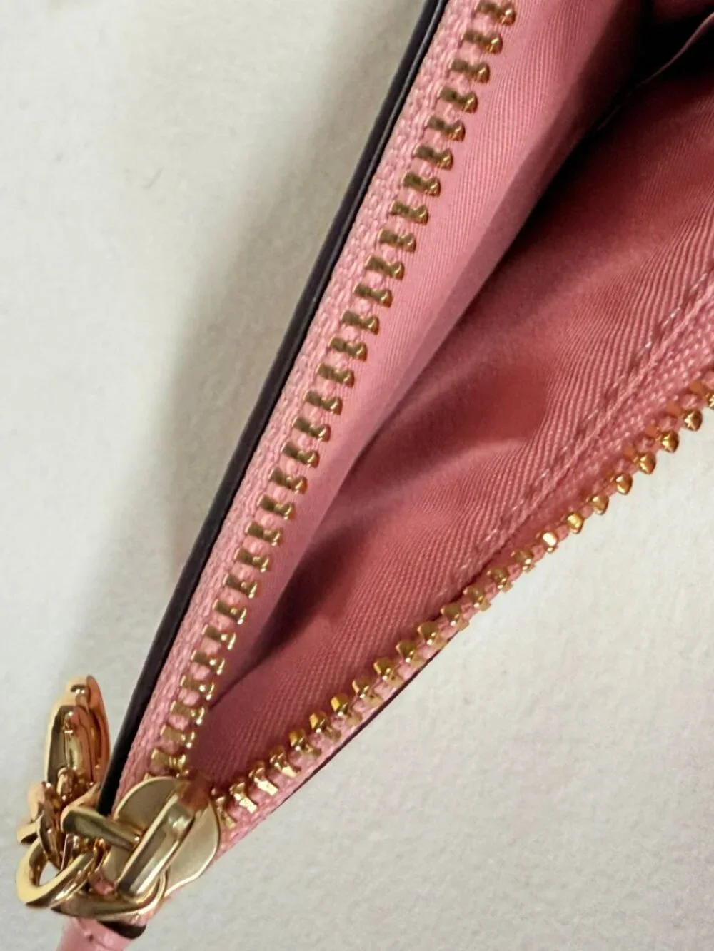 coach Mini Skinny Id Case In Loved Denim With Quilting And Charm cfa30